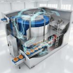 Shock freezing chamber